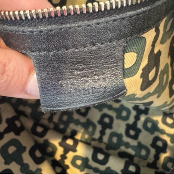 Y2K GUCCI Guccissima Pelham Shoulder Bag Black braided leather tote horsebit - Picture 11 of 14